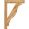 Ekena Millwork Funston Block Rough Sawn Bracket w/ Offset Brace, Western Red Cedar, 6"W x 28"D x 40"H BKT0604X28X40FST05RWR - alternate 4